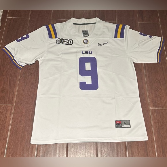 Joe Burrow LSU Tigers Championship White Jersey Size S-2XL - Picture 3 of 8